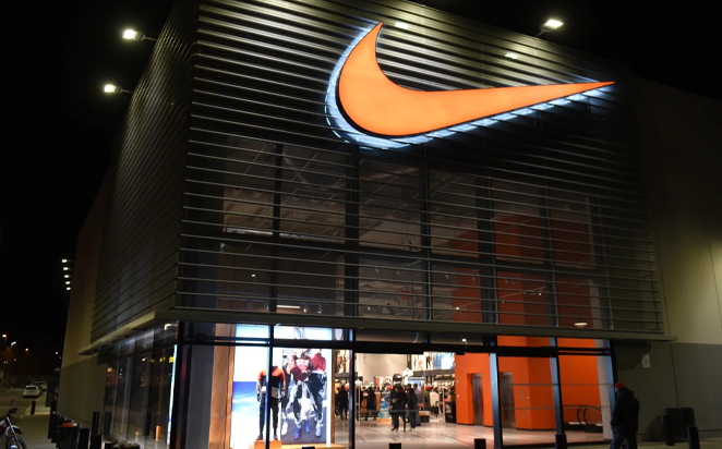 Branding aplicado na loja da marca Nike